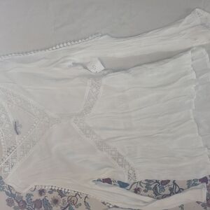 Zara Ivory Lace Detail Top